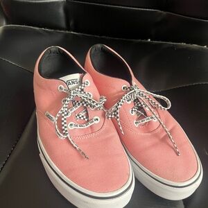 Vans Pink and Black Sneakers